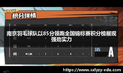 南京羽毛球队以85分领跑全国锦标赛积分榜展现强劲实力